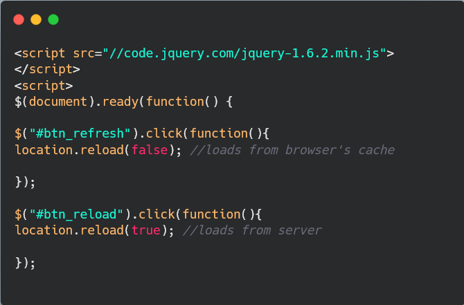 Advanced JavaScript Tutorial: How to Reload a Page with location.reload(true)